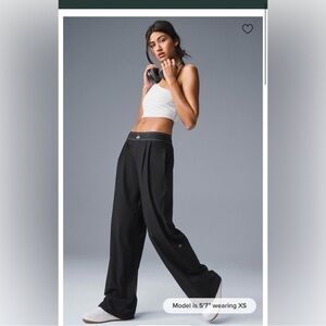 ALO Suit Up Trouser (Regular) - Black Large